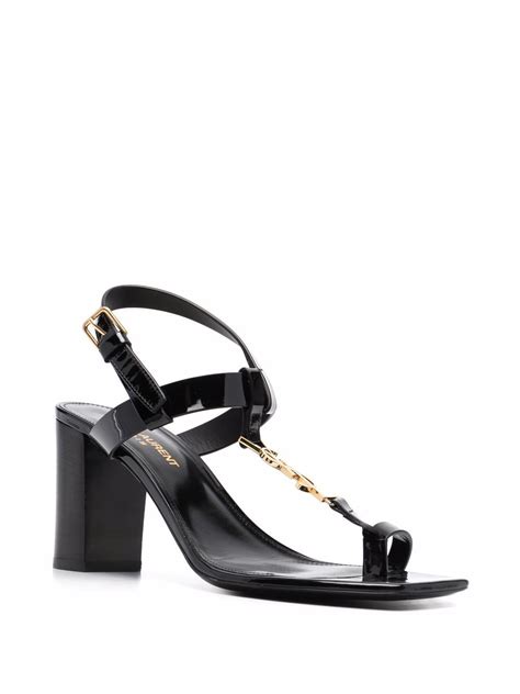 Saint Laurent Cassandra Logo 75mm Sandals 